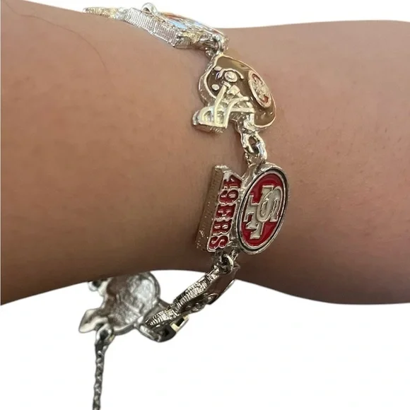 San Francisco 49ers Charm Bracelet - Picture 3 of 4